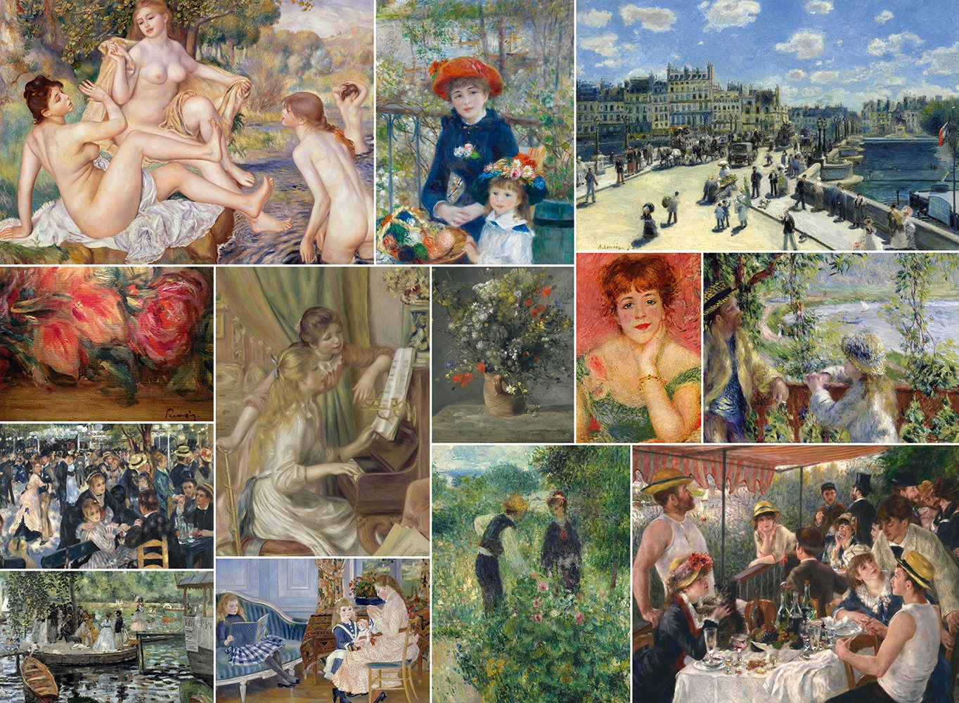 BLUEBIRD Puzzle Koláž obrazů: Auguste Renoir 6000 dílků