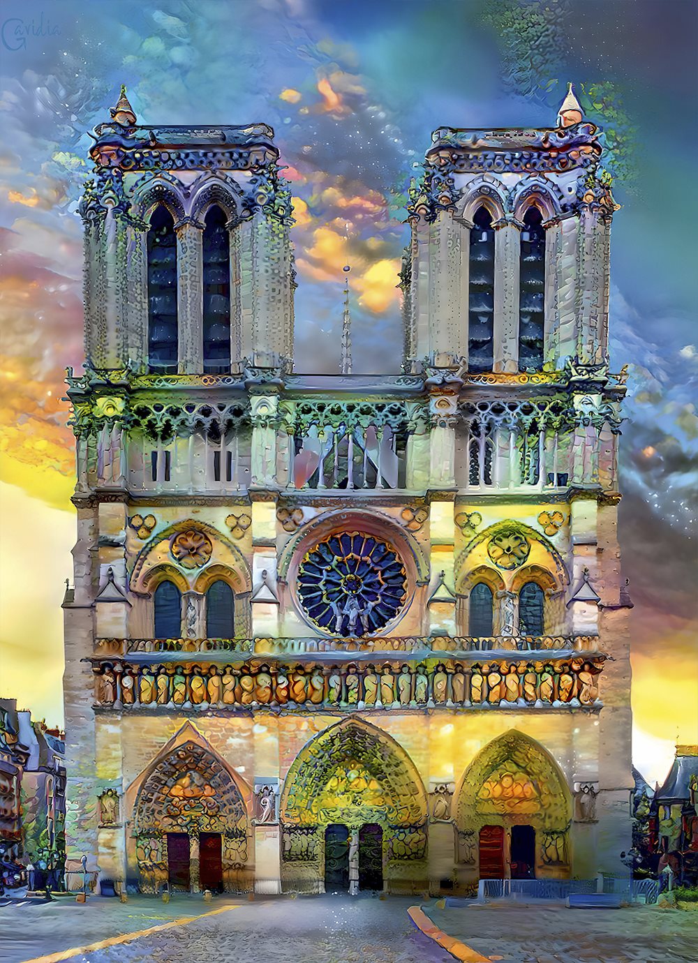 BLUEBIRD Puzzle Katedrála Notre-Dame, Paříž 1000 dílků