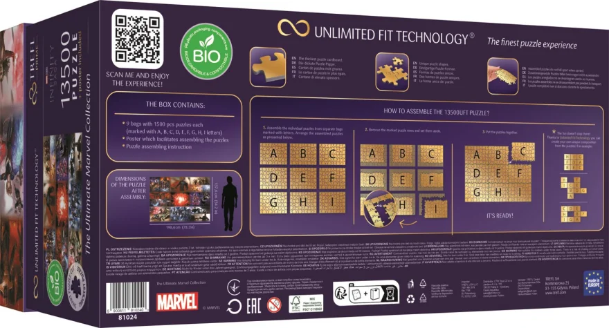Trefl Puzzle UFT Marvel: Ultimátní sbírka 13500 dílků