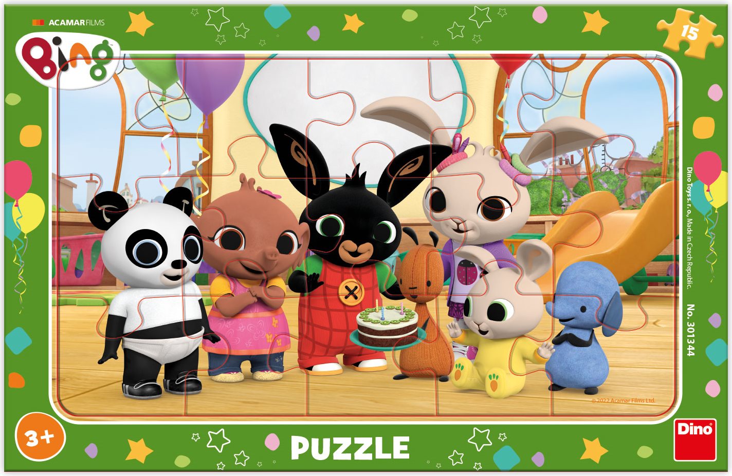 DINO Puzzle Bing ve školce 15 dílků