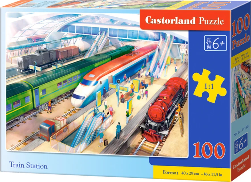 CASTORLAND Puzzle Nádraží 100 dílků