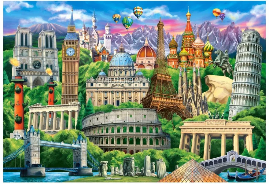 CASTORLAND Puzzle Známé památky 1000 dílků