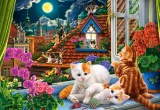 CASTORLAND Puzzle Koťata na střeše 1500 dílků