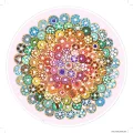 RAVENSBURGER Kulaté puzzle Kruh barev: Donuty 500 dílků
