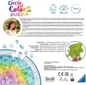RAVENSBURGER Kulaté puzzle Kruh barev: Duhový dort 500 dílků