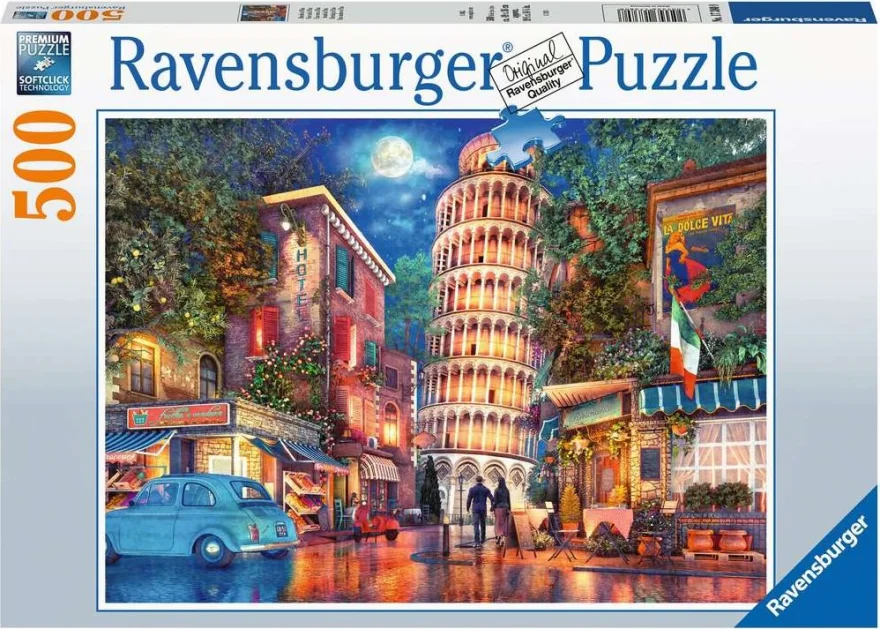 RAVENSBURGER Puzzle Uličky v Pise 500 dílků