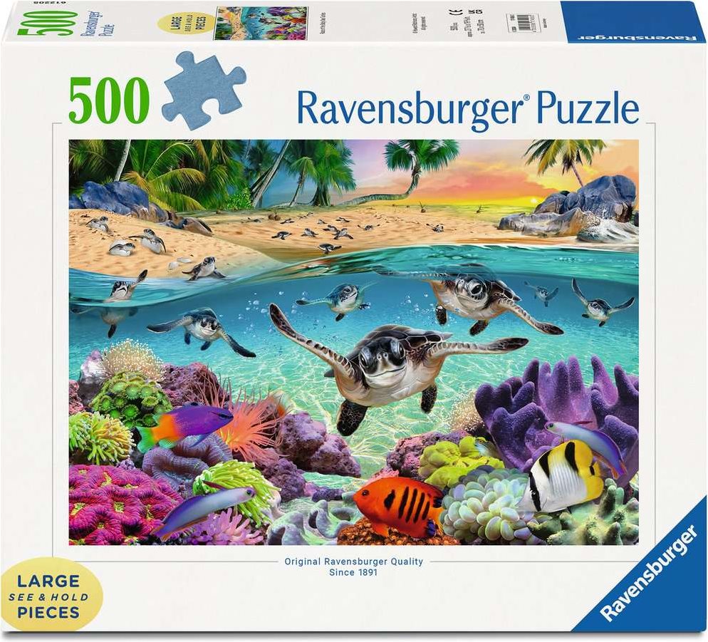 RAVENSBURGER Puzzle Želví mláďata XXL 500 dílků