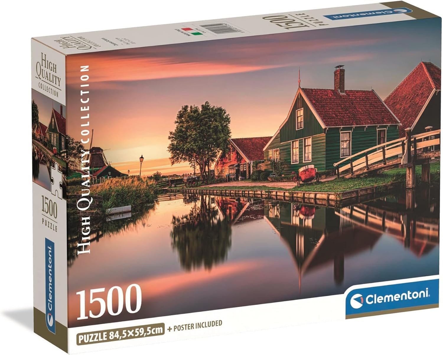 CLEMENTONI Puzzle Vesnice Zaanse Schans 1500 dílků