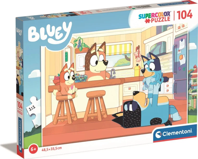 CLEMENTONI Puzzle Bluey 104 dílků