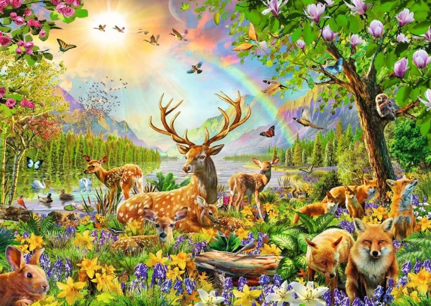 Ravensburger Puzzle Lesní zvířata XXL 200 dílků