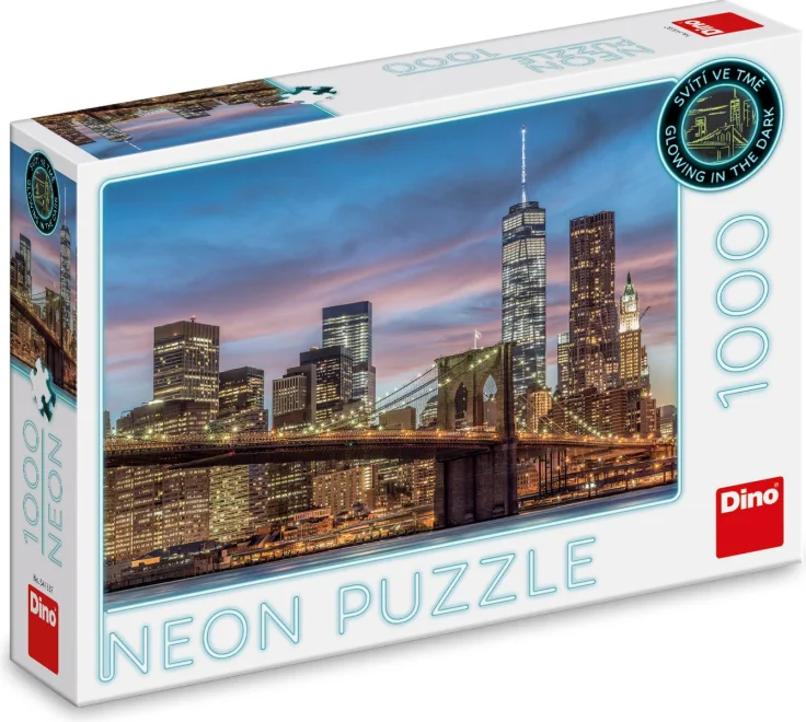 DINO Svítící puzzle New York 1000 dílků