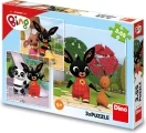 DINO Puzzle Bing si hraje 3x55 dílků