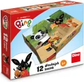 DINO Obrázkové kostky Bing, 12 kostek