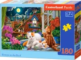 CASTORLAND Puzzle Koťata na střeše 180 dílků