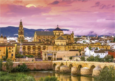 Puzzle Západ slunce ve Španělsku: Córdoba 1000 dílků