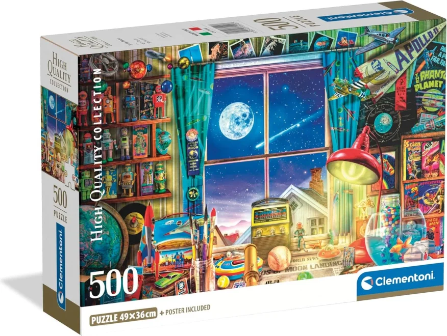 CLEMENTONI Puzzle Na měsíc 500 dílků