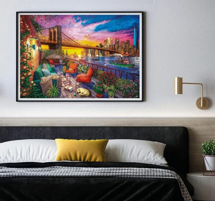 CLEMENTONI Puzzle Západ slunce nad Manhattanem 3000 dílků
