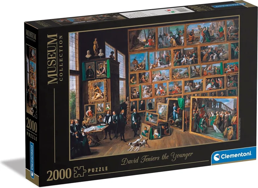 CLEMENTONI Puzzle Museum Collection: Arcivévoda Leopold Wilhelm v jeho malířské galerii v Bruselu 2000 dílků