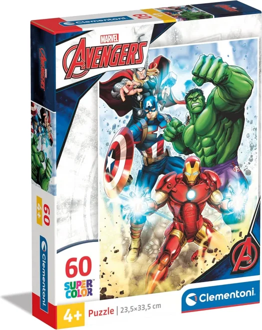 CLEMENTONI Puzzle Marvel Avengers 60 dílků