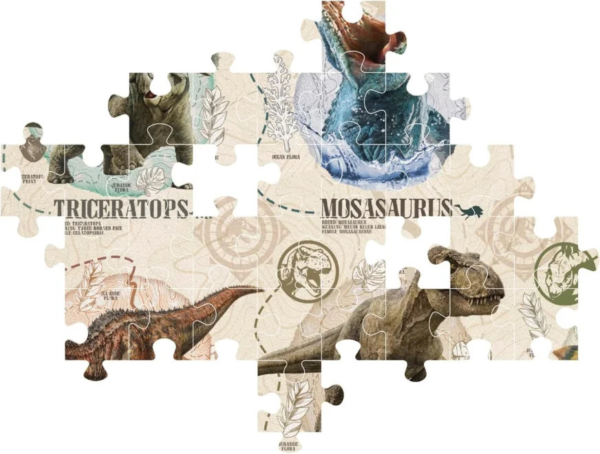 CLEMENTONI Puzzle Jurský svět 104 dílků