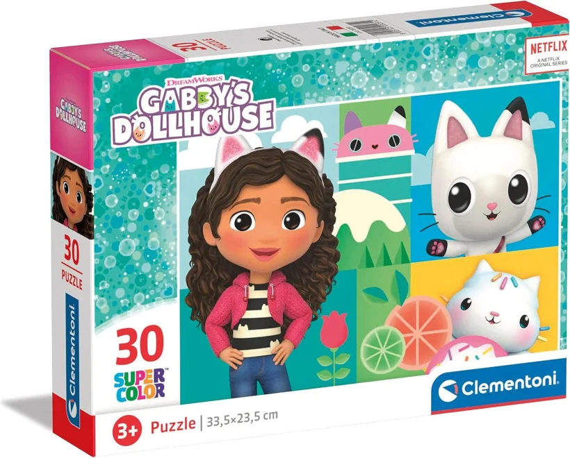 CLEMENTONI Puzzle Gábinin kouzelný domek 30 dílků