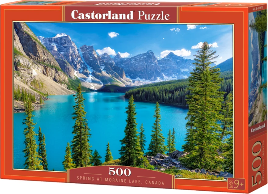 CASTORLAND Puzzle Jaro u jezera Moraine, Kanada 500 dílků