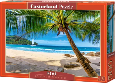 Puzzle Dovolená na Seychelách 500 dílků