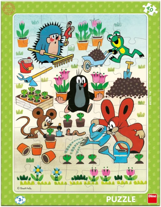 DINO Puzzle Krtek zahradníkem 40 dílků
