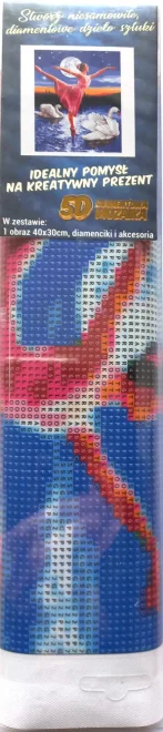 NORIMPEX Diamantové malování Baletka mezi labutěmi 40x30cm