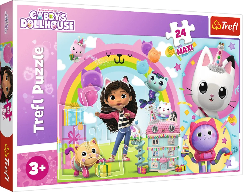 TREFL Puzzle Gábinin kouzelný domek MAXI 24 dílků