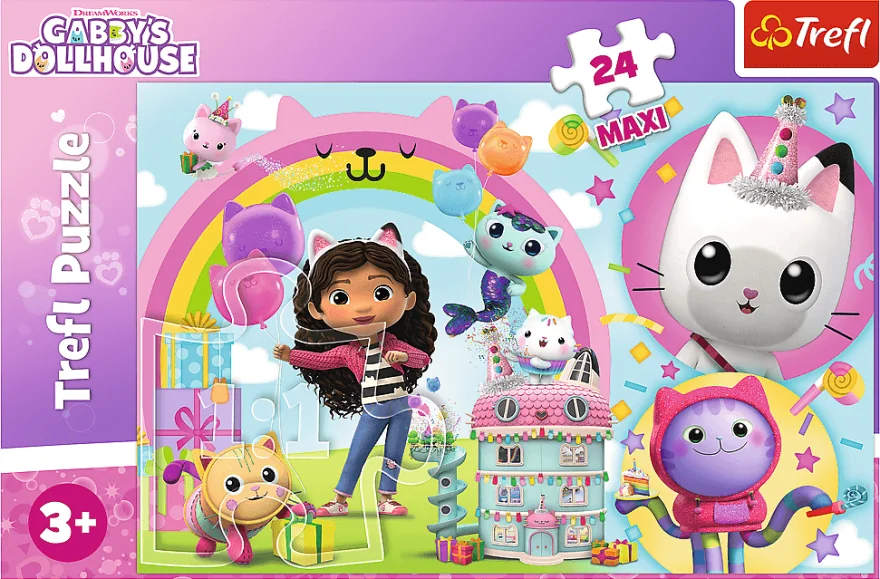 TREFL Puzzle Gábinin kouzelný domek MAXI 24 dílků
