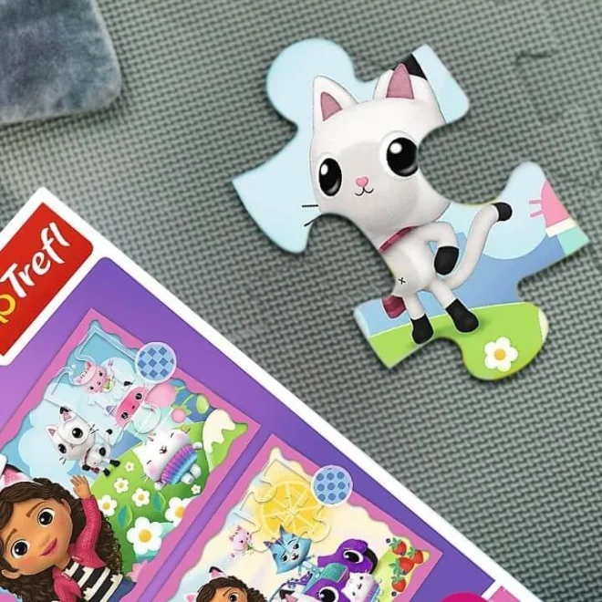 TREFL Puzzle Gábinin kouzelný domek 4v1 (35,48,54,70 dílků)