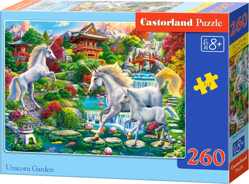 Castorland Zahrada s jednorožci 260 dílků
