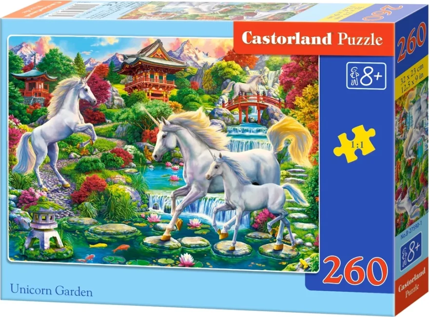CASTORLAND Puzzle Zahrada jednorožců 260 dílků