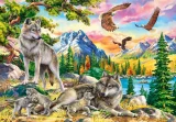 CASTORLAND Puzzle Vlčí rodinka 1000 dílků