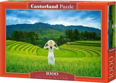 Puzzle Rýžová pole ve Vietnamu 1000 dílků