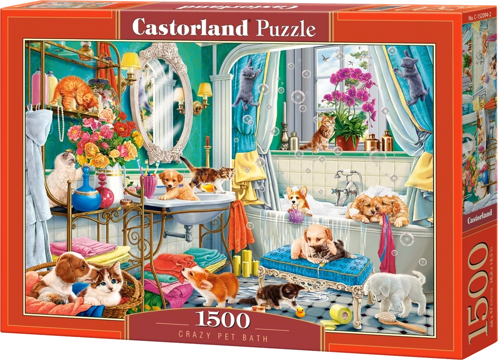 CASTORLAND Puzzle Bláznivá koupel 1500 dílků
