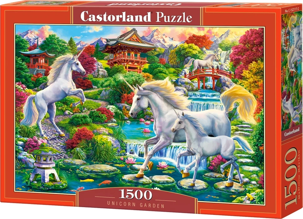 Puzzle Zahrada jednorožců - 1500 dílků