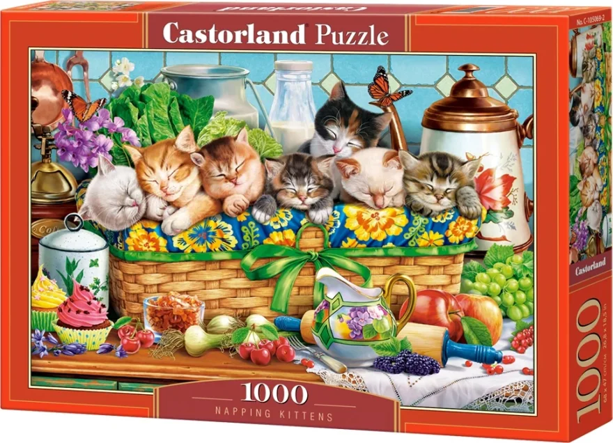 CASTORLAND Puzzle Dřímající koťata 1000 dílků