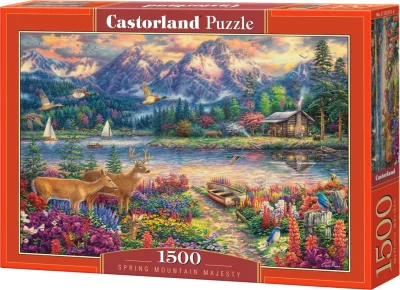 Puzzle Majestát jarních hor 1500 dílků