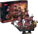 CUBICFUN 3D puzzle Plachetnice Queen Anne's Revenge 391 dílků (Red Edition)