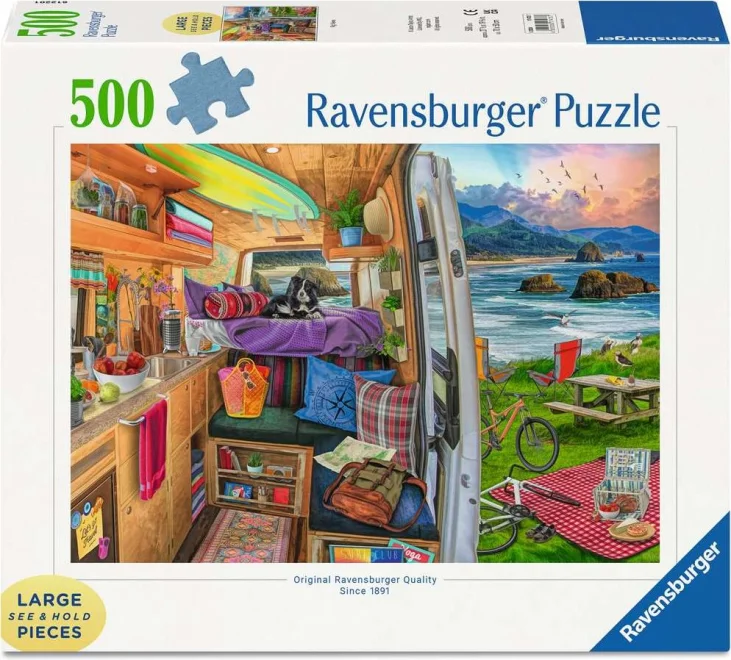 Ravensburger Puzzle Pohled z karavanu XXL 500 dílků
