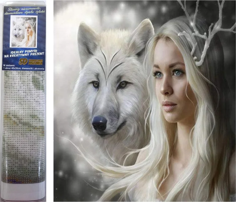 NORIMPEX Diamantové malování Královna ledových plání 40x30cm