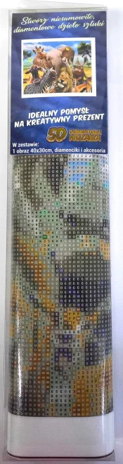 NORIMPEX Diamantové malování Safari selfie 40x30cm
