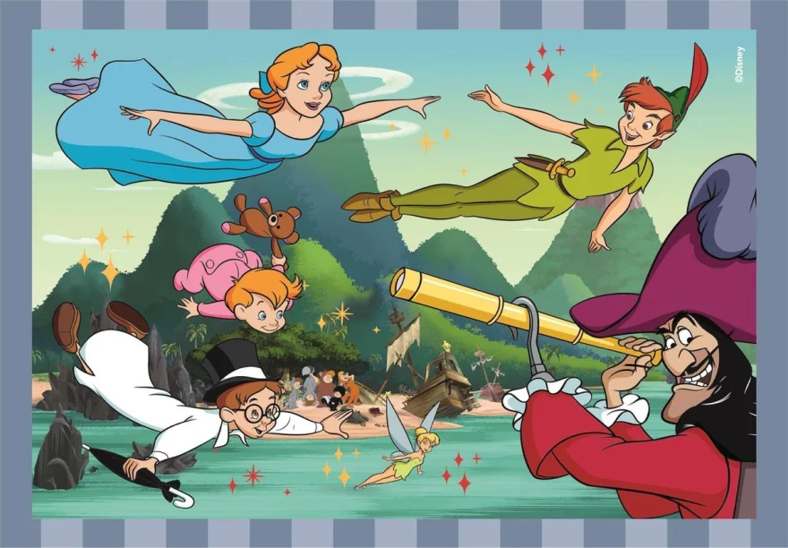 CLEMENTONI Puzzle Disney klasika 4v1 (12+16+20+24 dílků)