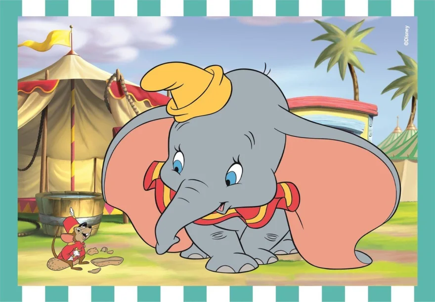 CLEMENTONI Puzzle Disney klasika 4v1 (12+16+20+24 dílků)