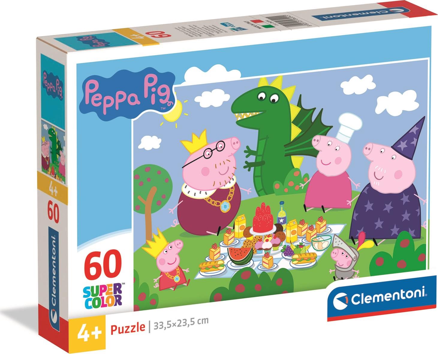 CLEMENTONI Puzzle Prasátko Pepina 60 dílků
