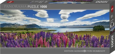 Panoramatické puzzle Jezero Tekapo, Nový Zéland 1000 dílků
