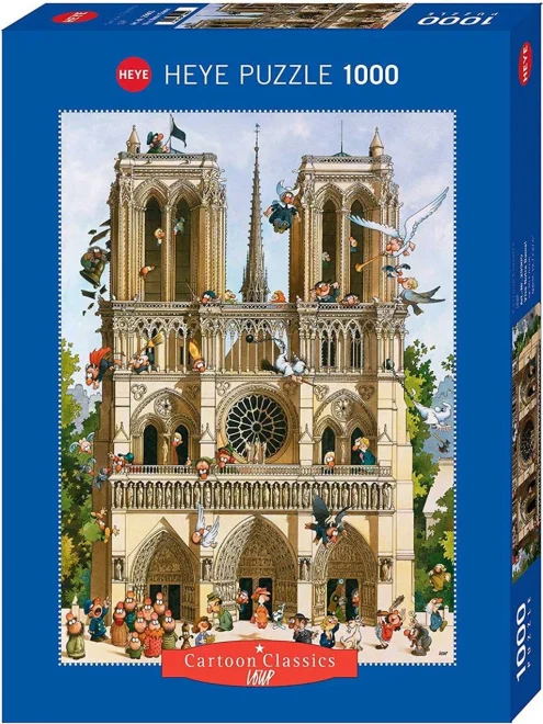 Heye Puzzle Cartoon Classics: Ať žije Notre Dame 1000 dílků