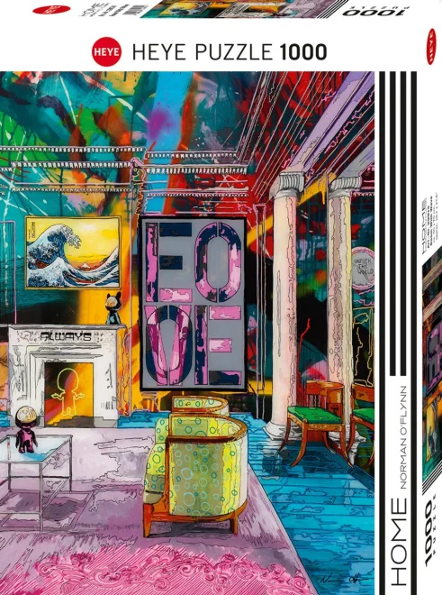 Heye Puzzle Home: Pokoj s vlnou 1000 dílků